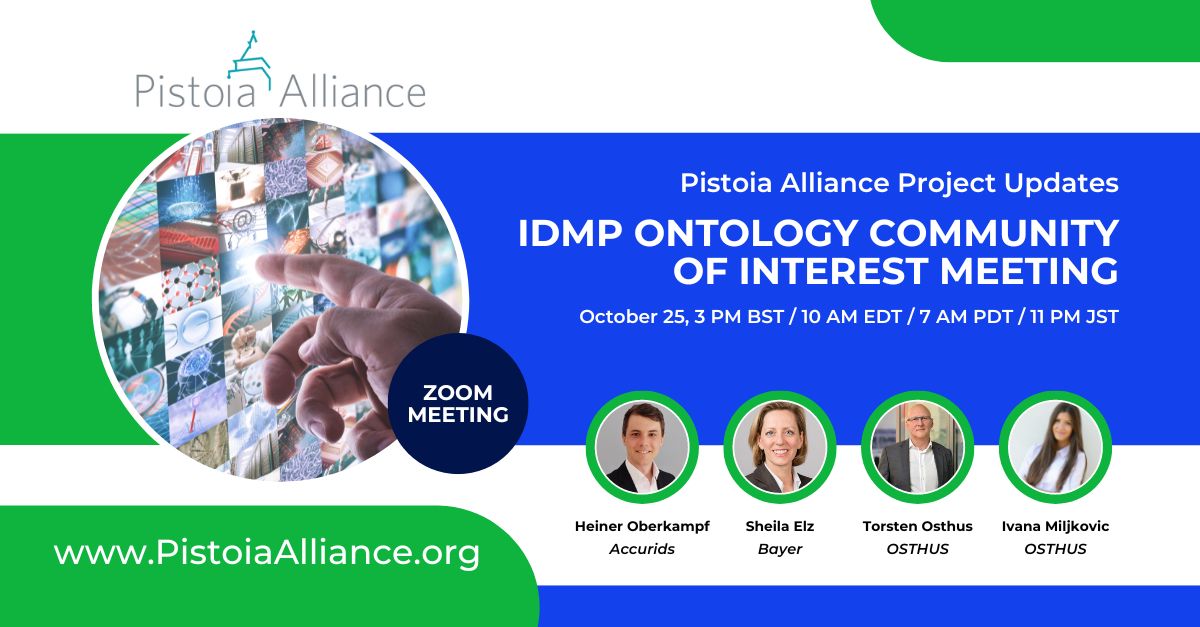 Pistoia Alliance's IDMP Ontology Community of Interest Meeting