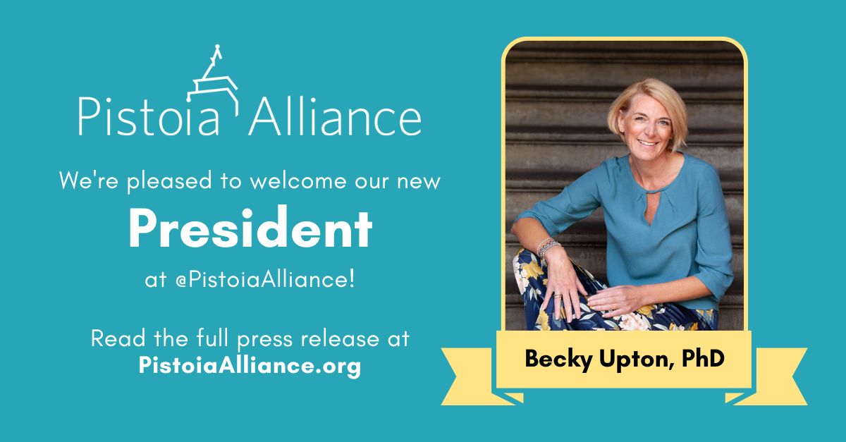 Welcome Pistoia Alliance President Becky Upton, PhD