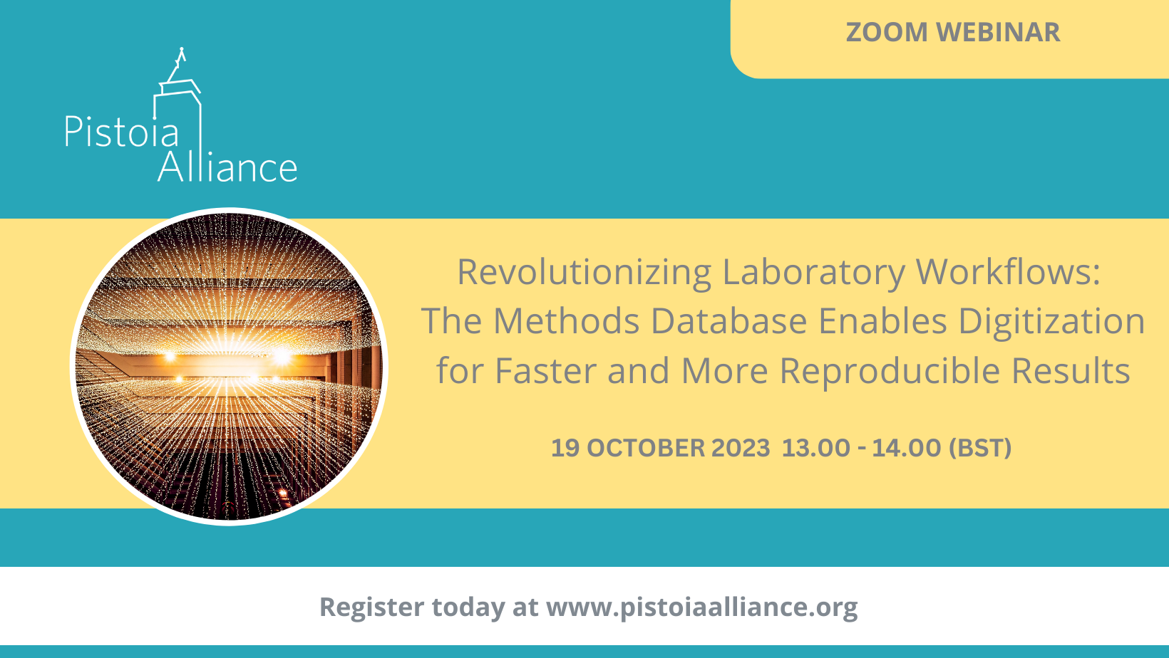 Event tile for revolutionizing laboratory workflows webinar