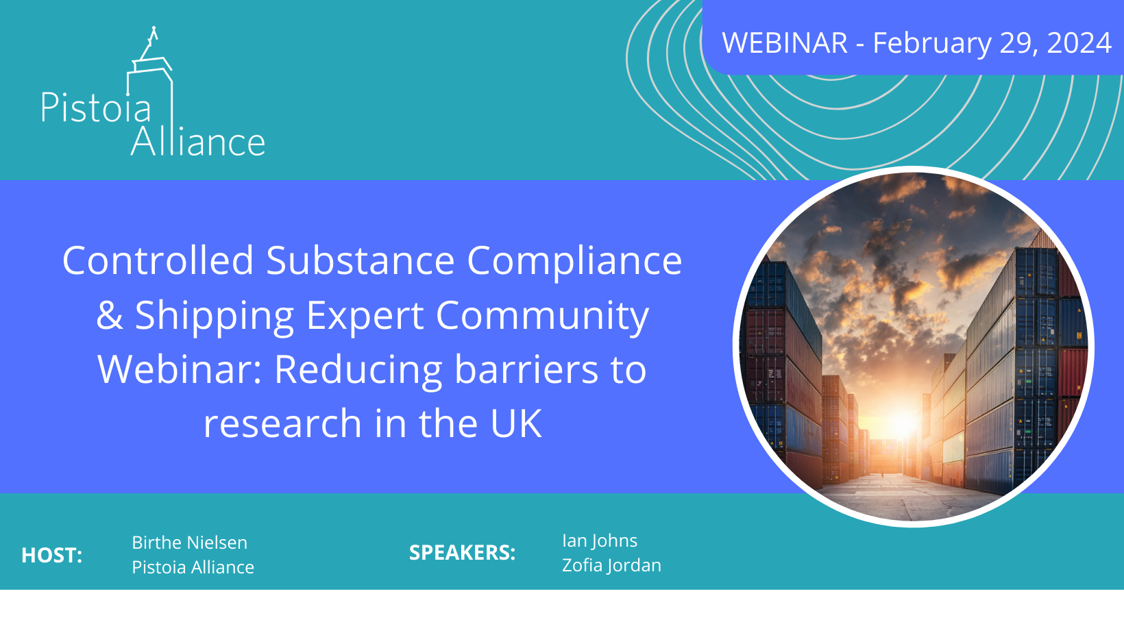 Controlled Substance Compliance and Shipping Expert Community Webinar: Reducing barriers to research in the UK